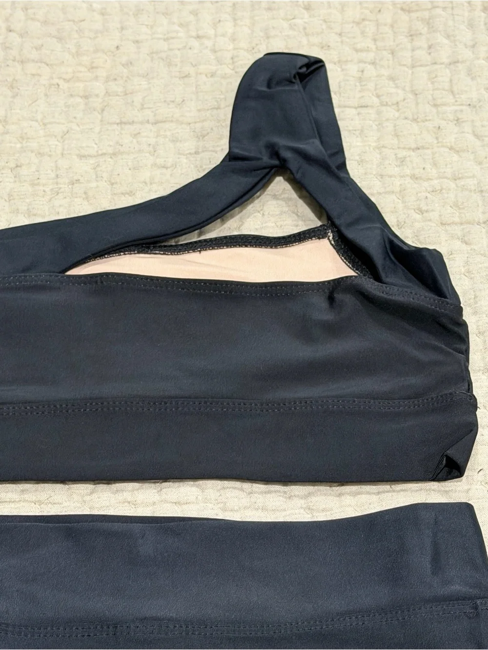 NWT Kandi Kouture CL 7/8 Black 2 Piece Dance Set Crop Top Ruffle Briefs